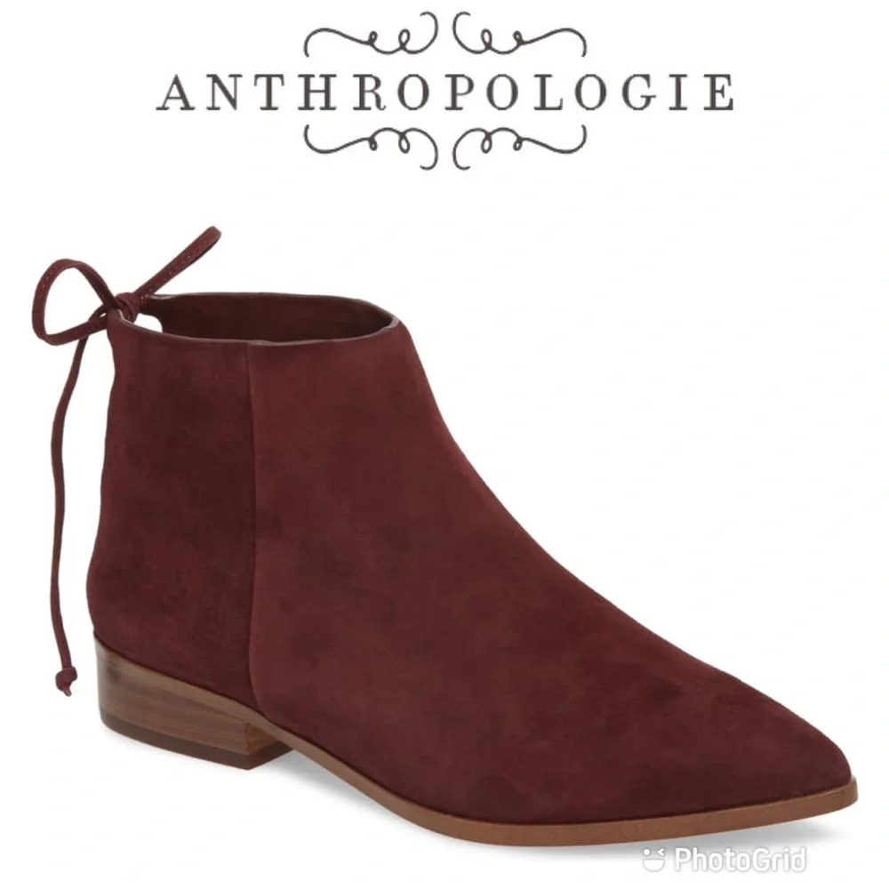 LIKE NEW ANTHROPOLOGIE Splendid Suede Booties Sz 6 - Picture 1 of 9